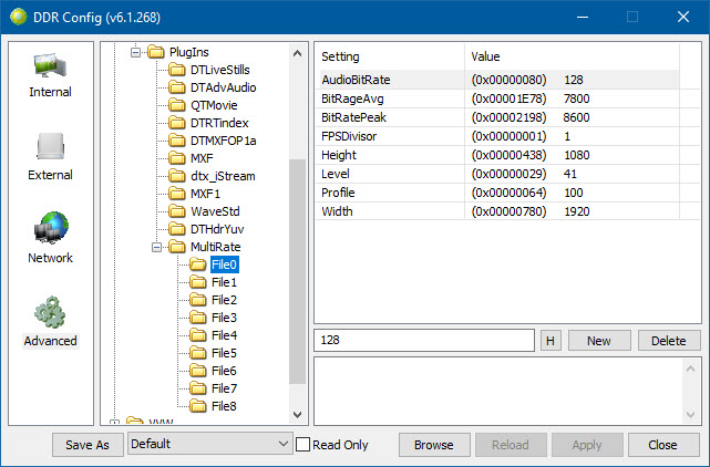 DDRConfig MultiRate