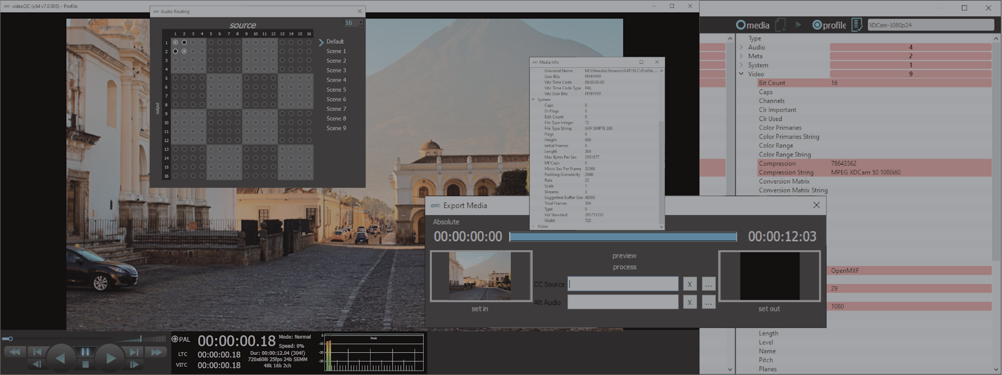 videoQC Slide background