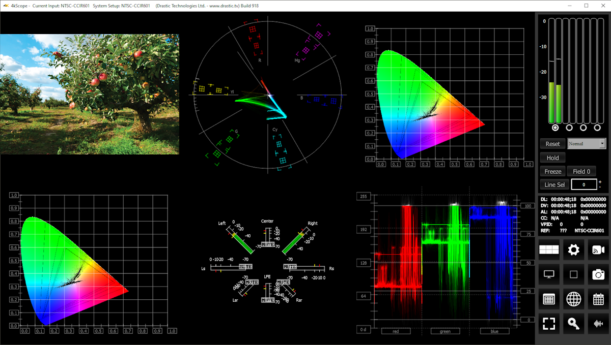 4ks software vectorscope