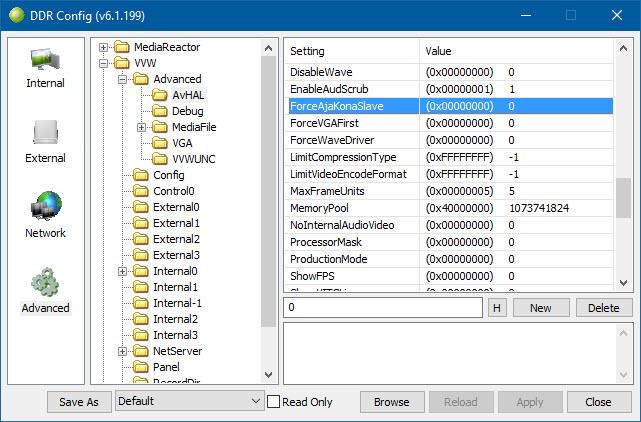 DDRConfig 4kScope AJA SharedMode