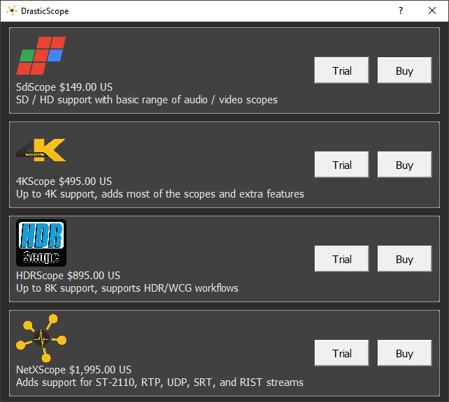 drasticscope trial options