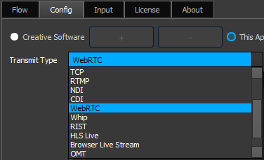 uxp set webrtc