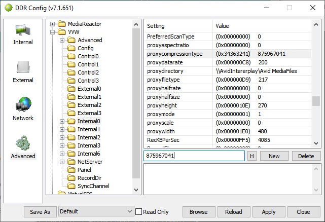 ddrconfig avidamt proxy setup