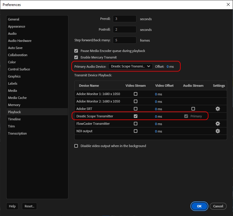 Adobe Preferences