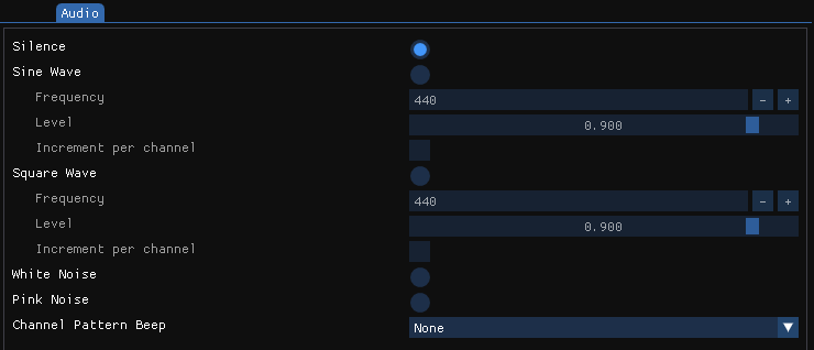 audio settings