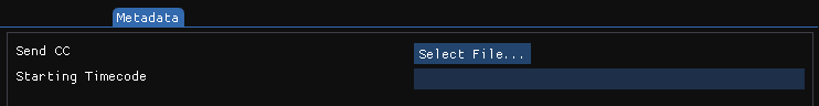 metadata settings